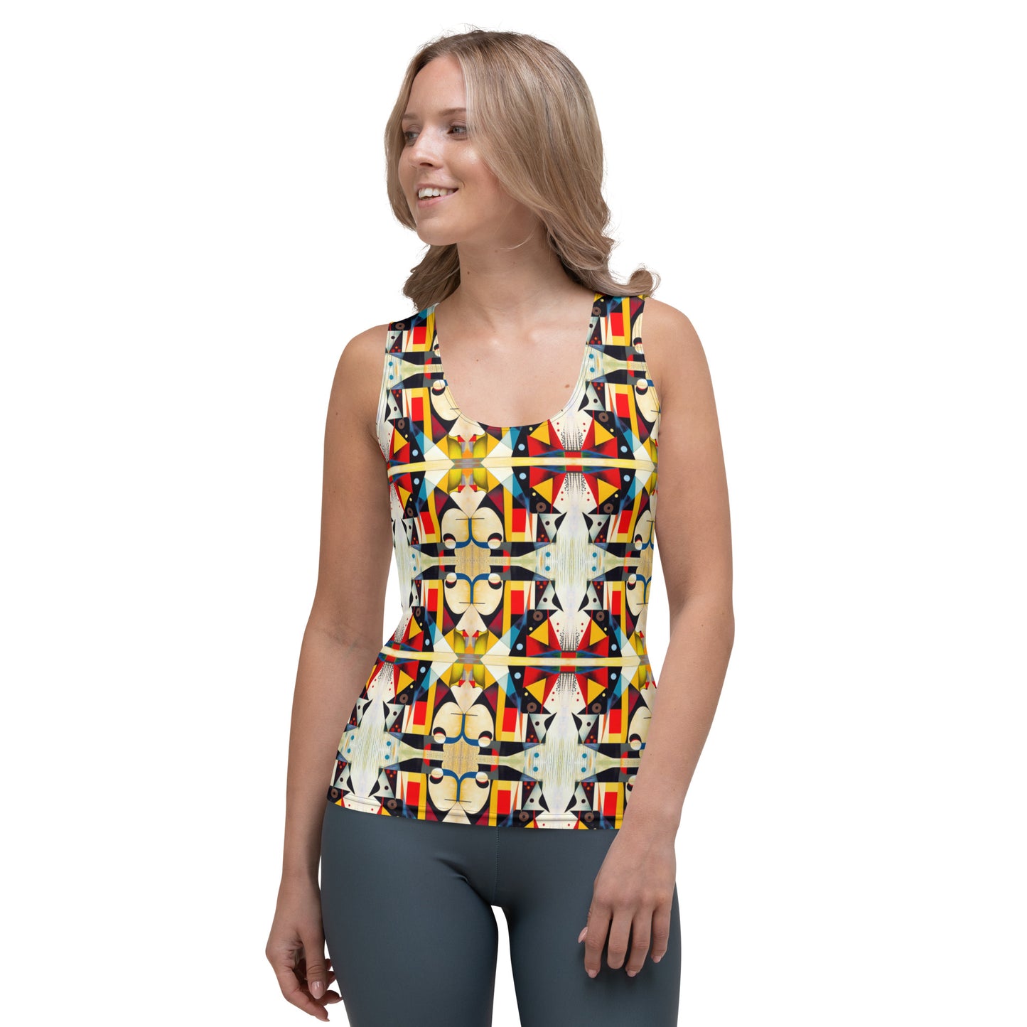 DMV 0517 Chic Boho Sublimation Cut & Sew Tank Top