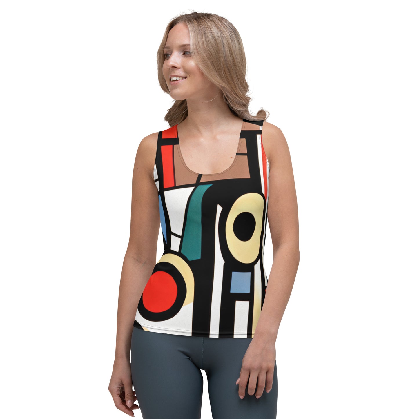 DMV 0460 Boho Sublimation Cut & Sew Tank Top