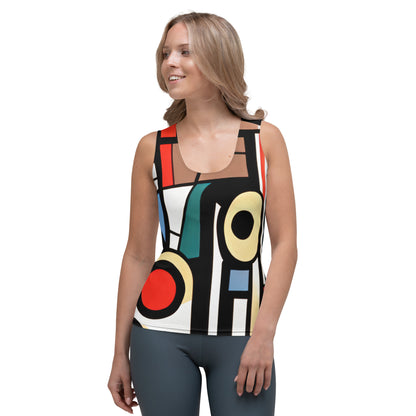 DMV 0460 Boho Sublimation Cut & Sew Tank Top