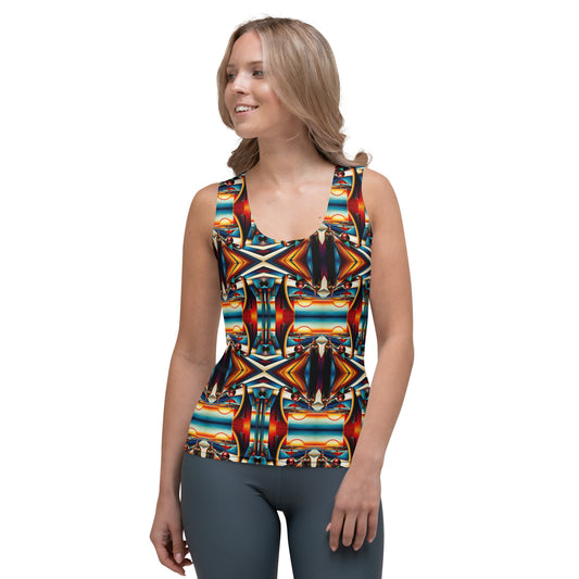 DMV 1646 Conceptual Artsy Sublimation Cut & Sew Tank Top