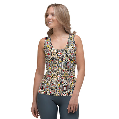 DMV 1768 Chic Boho Sublimation Cut & Sew Tank Top