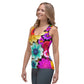 DMV 0238 Floral Sublimation Cut & Sew Tank Top