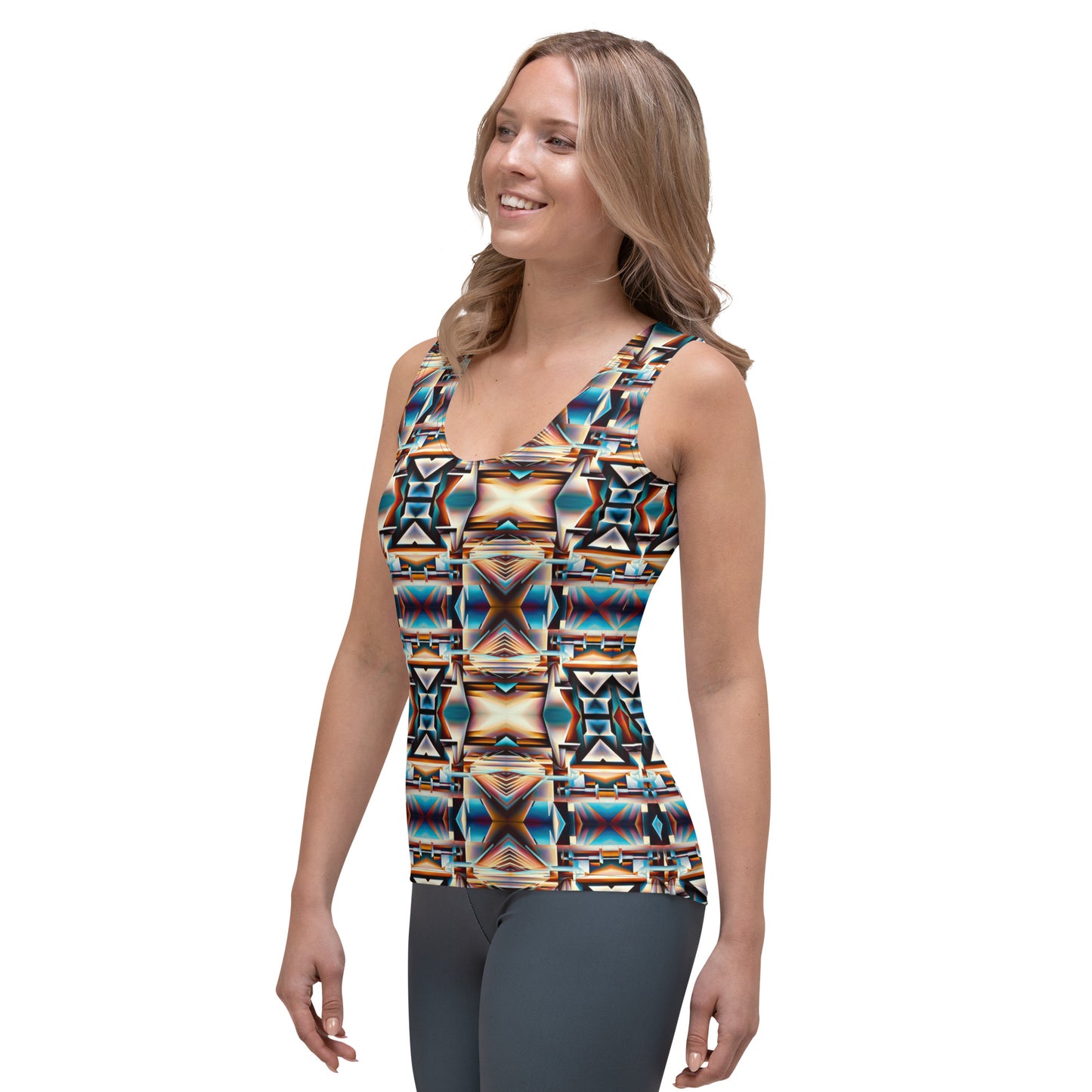 DMV 0275 Conceptual Artsy Sublimation Cut & Sew Tank Top