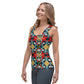 DMV 0269 Vintage Artsy Sublimation Cut & Sew Tank Top