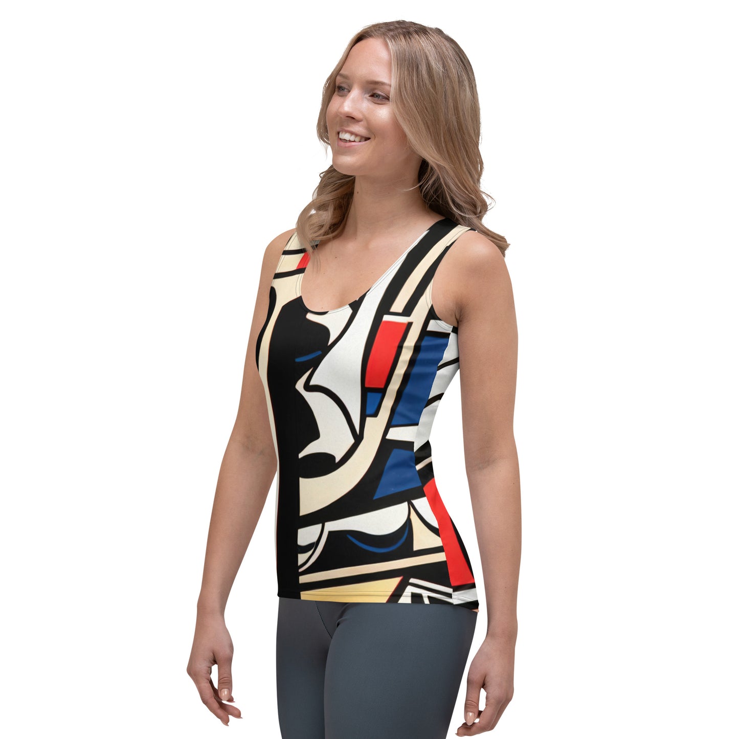 DMV 0019 Boho Sublimation Cut & Sew Tank Top