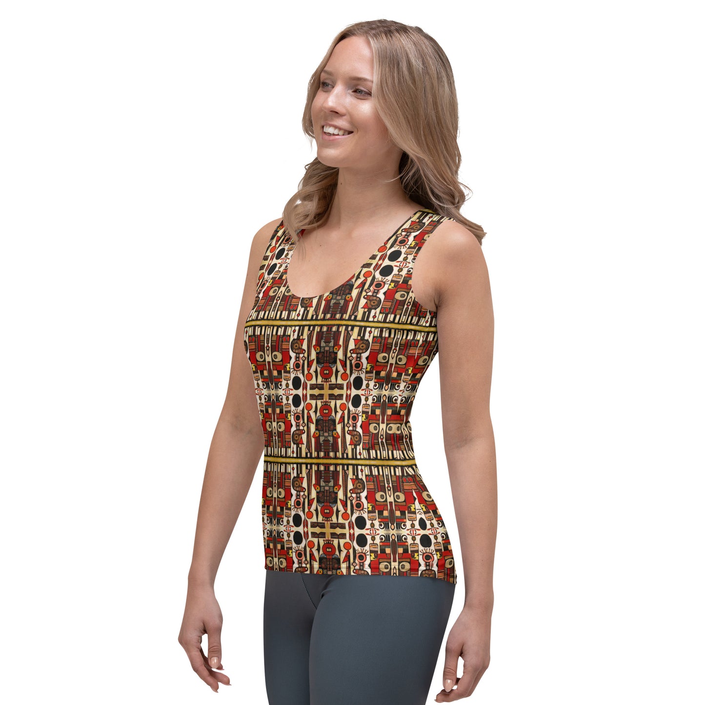 DMV 0082 Classic Boho Sublimation Cut & Sew Tank Top