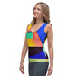 DMV 0255 Retro Art Sublimation Cut & Sew Tank Top