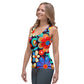 DMV 0257 Floral Sublimation Cut & Sew Tank Top