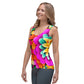 DMV 0250 Floral Sublimation Cut & Sew Tank Top