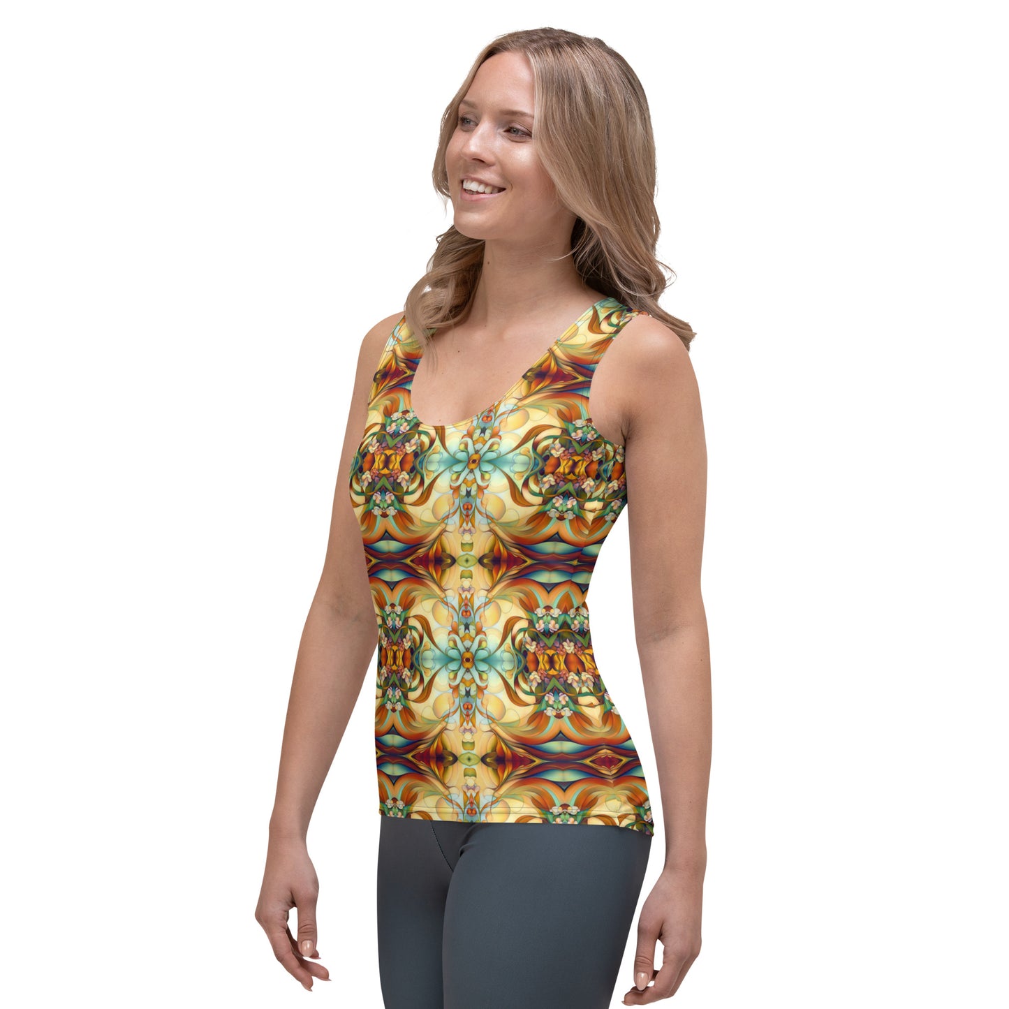 DMV 0123 Chic Boho Sublimation Cut & Sew Tank Top