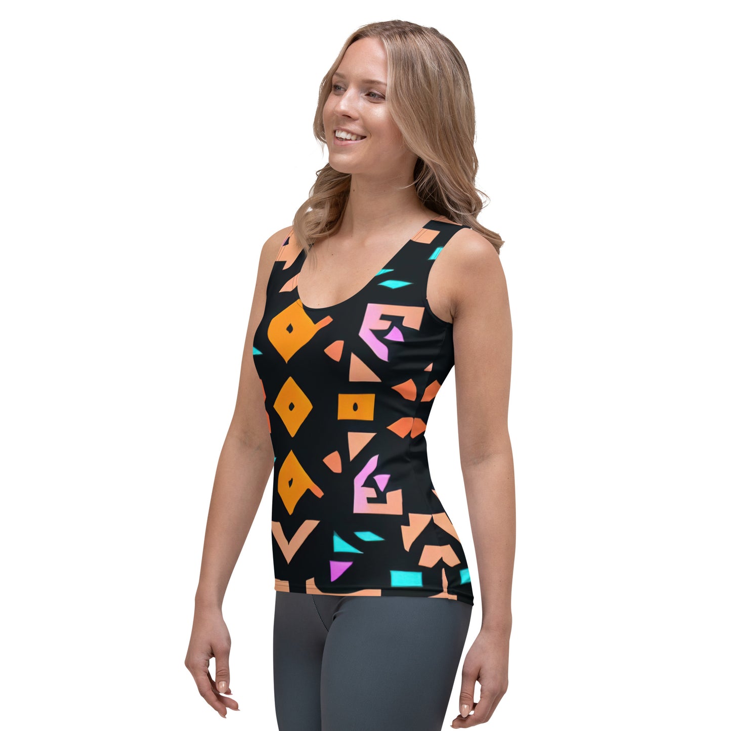 DMV 0147 Boho Sublimation Cut & Sew Tank Top