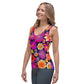 DMV 0192 Floral Sublimation Cut & Sew Tank Top