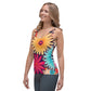 DMV 0404 Floral Sublimation Cut & Sew Tank Top