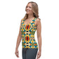 DMV 1526 Vintage Artsy Sublimation Cut & Sew Tank Top