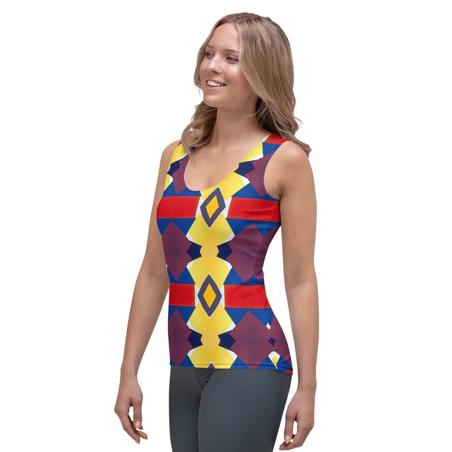 DMV 0418 Classic Boho Sublimation Cut & Sew Tank Top