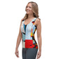 DMV 0554 Retro Art Sublimation Cut & Sew Tank Top