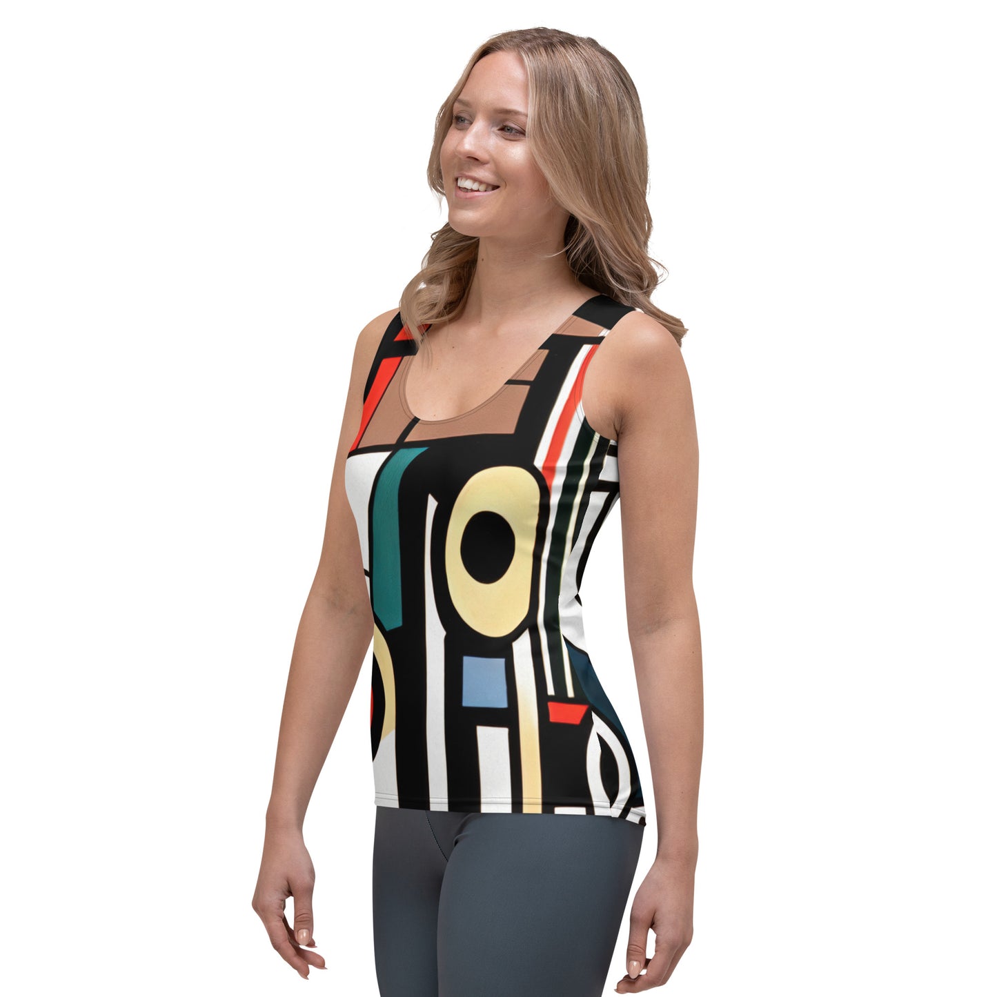 DMV 0460 Boho Sublimation Cut & Sew Tank Top