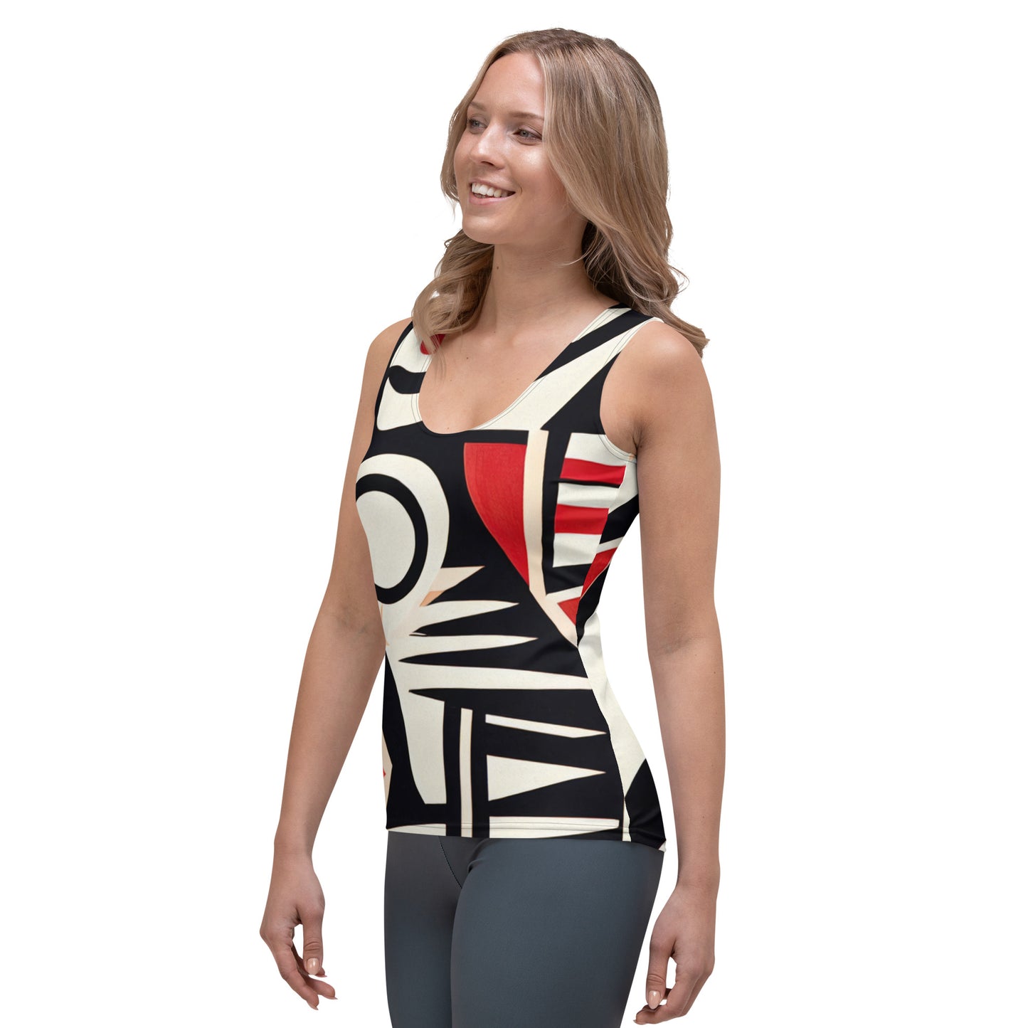 DMV 0648 Boho Sublimation Cut & Sew Tank Top