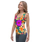 DMV 0997 Floral Sublimation Cut & Sew Tank Top