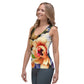 DMV 1501 Floral Sublimation Cut & Sew Tank Top