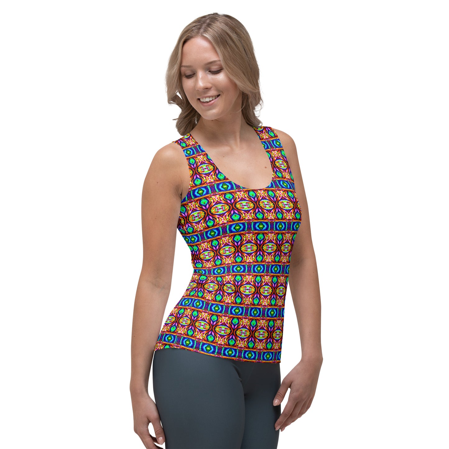 DMV 0245 Psy Artsy Sublimation Cut & Sew Tank Top