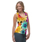 DMV 0238 Floral Sublimation Cut & Sew Tank Top