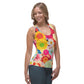 DMV 0106 Floral Sublimation Cut & Sew Tank Top