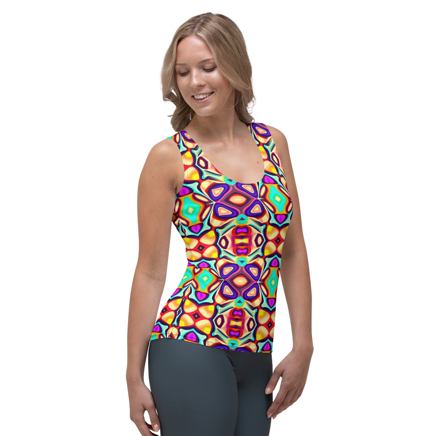 DMV 1357 Psy Artsy Sublimation Cut & Sew Tank Top