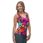 DMV 0192 Floral Sublimation Cut & Sew Tank Top