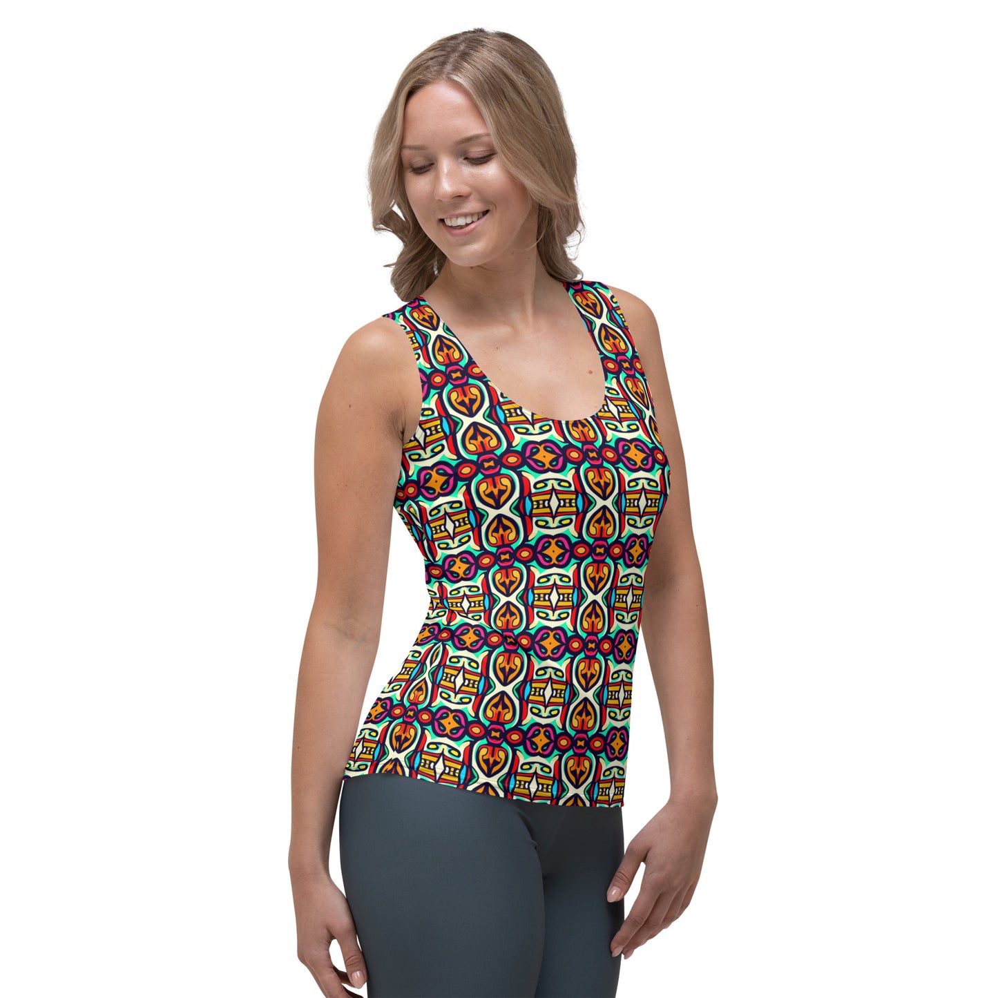 DMV 1348 Psy Artsy Sublimation Cut & Sew Tank Top