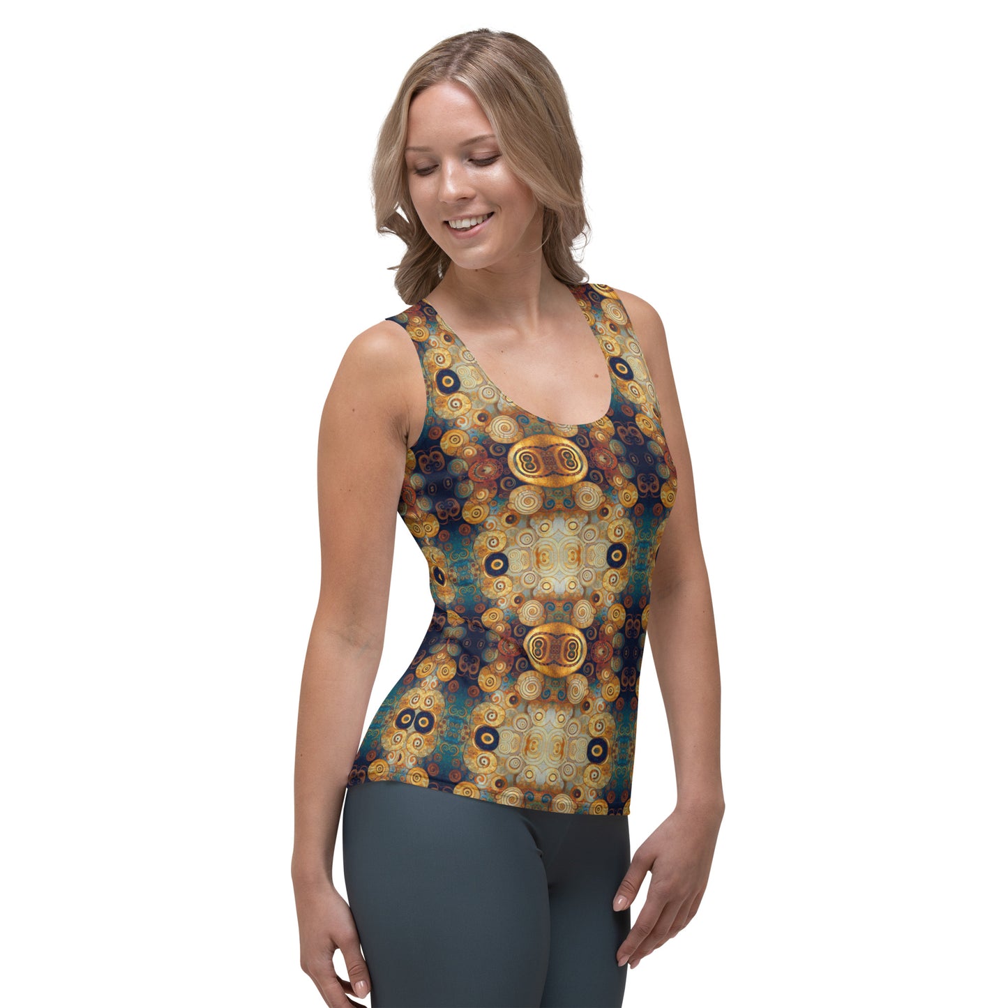 DMV 0183 Chic Boho Sublimation Cut & Sew Tank Top