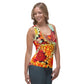 DMV 0419 Floral Sublimation Cut & Sew Tank Top