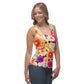 DMV 0424 Floral Sublimation Cut & Sew Tank Top