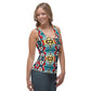 DMV 1759 Vintage Artsy Sublimation Cut & Sew Tank Top