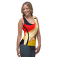 DMV 0563 Retro Art Sublimation Cut & Sew Tank Top