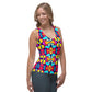 DMV 1311 Vintage Artsy Sublimation Cut & Sew Tank Top