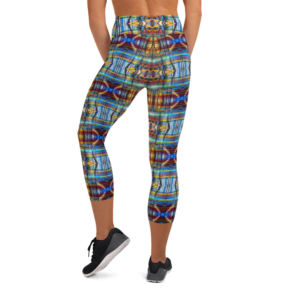 DMV 0228 Avant Garde Artsy Yoga Capri Leggings