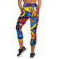 DMV 0235 Psy Art Yoga Capri Leggings