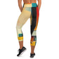 DMV 0282 Abstract Art Yoga Capri Leggings