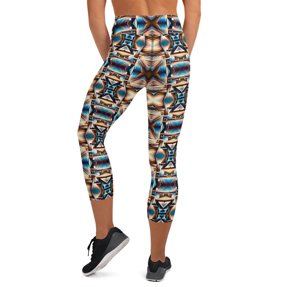 DMV 0275 Conceptual Artsy Yoga Capri Leggings