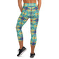 DMV 0231 Chic Boho Yoga Capri Leggings