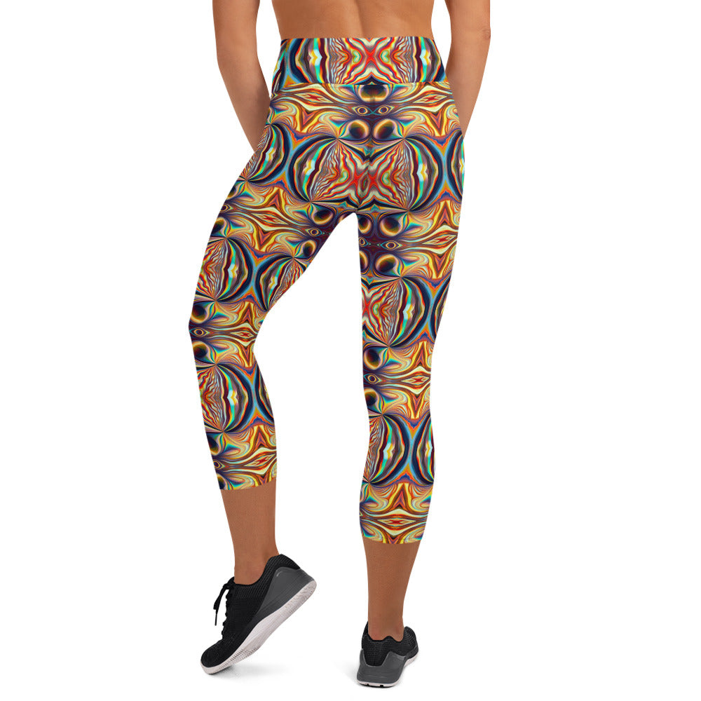 DMV 0027 Psy Artsy Yoga Capri Leggings