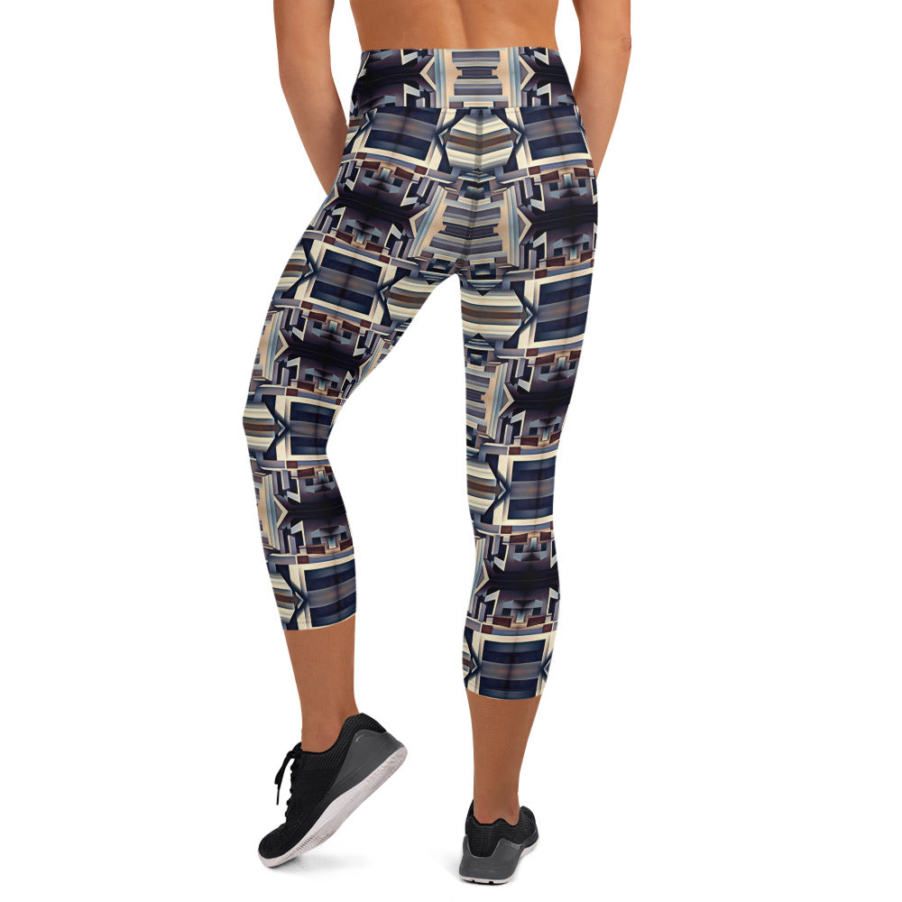 DMV 0058 Conceptual Artsy Yoga Capri Leggings