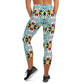 DMV 0005 Vintage Artsy Yoga Capri Leggings