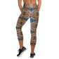 DMV 0159 Avant Garde Artsy Yoga Capri Leggings