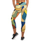 DMV 0242 Retro Art Yoga Capri Leggings