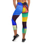 DMV 0255 Retro Art Yoga Capri Leggings