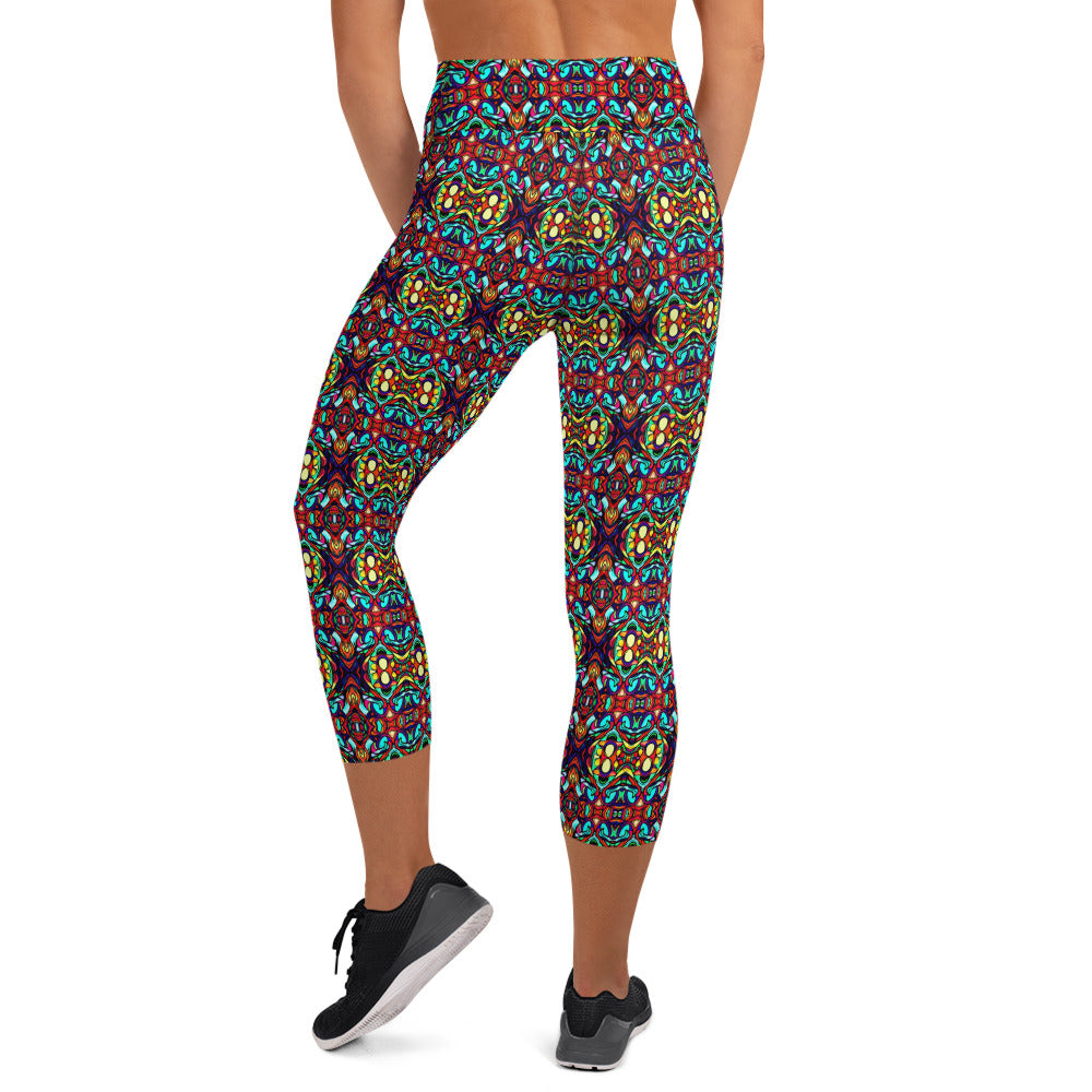 DMV 0091 Psy Artsy Yoga Capri Leggings