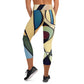 DMV 0234 Abstract Art Yoga Capri Leggings