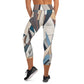 DMV 0264 Abstract Art Yoga Capri Leggings